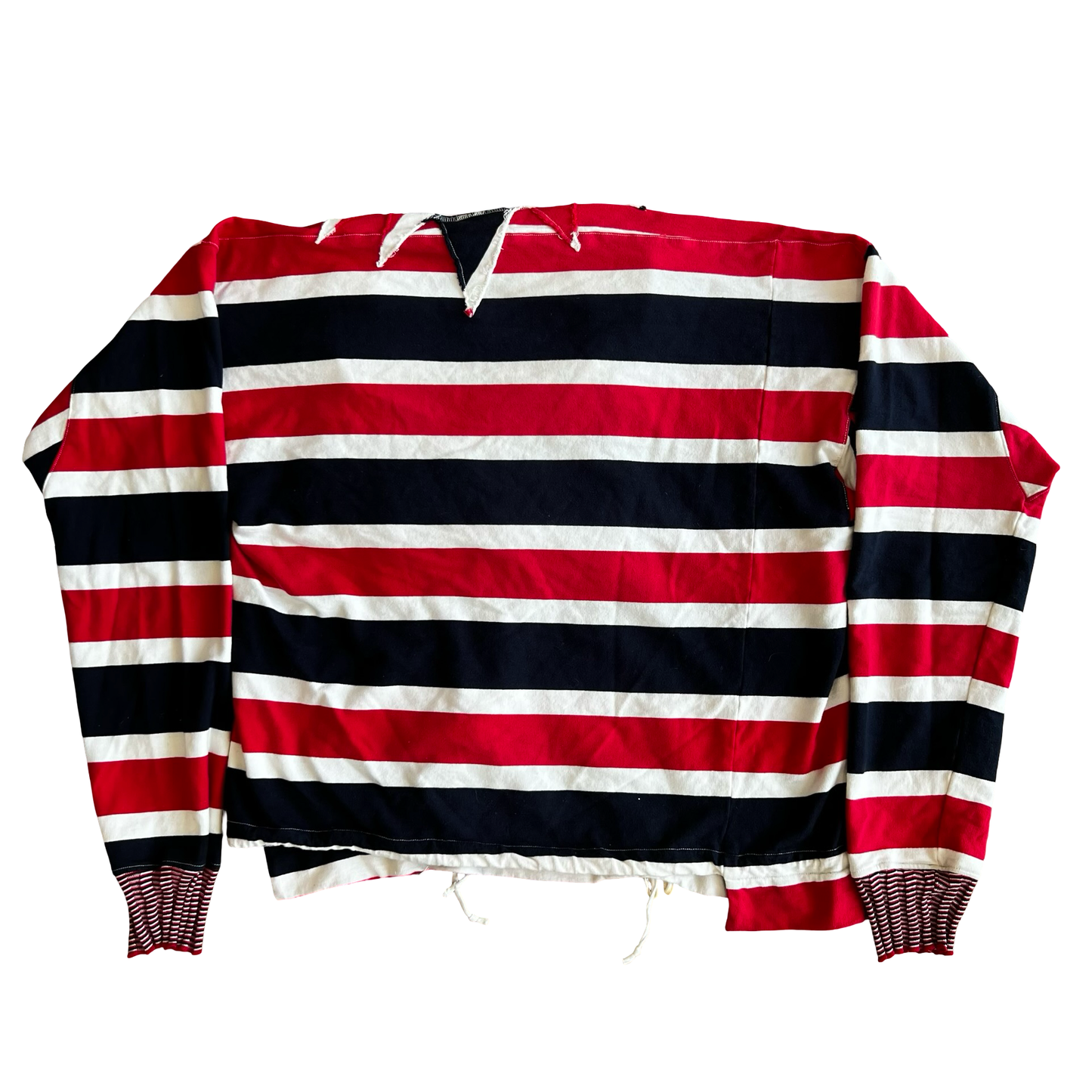 Vivienne Westwood Striped Asymmetric Paneled High Neck Sweater SZ 3