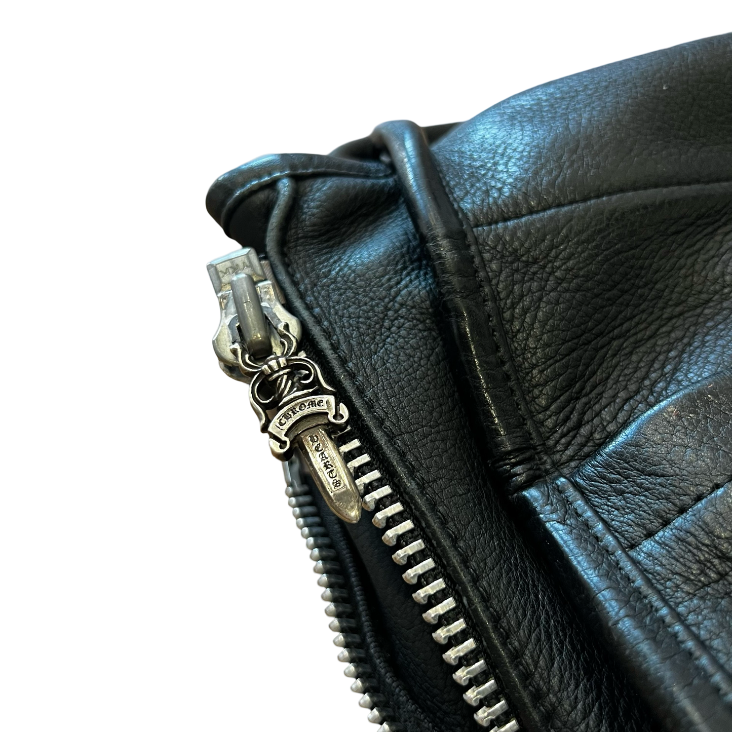 Chrome Hearts Gunslinger Leather Messenger Bag
