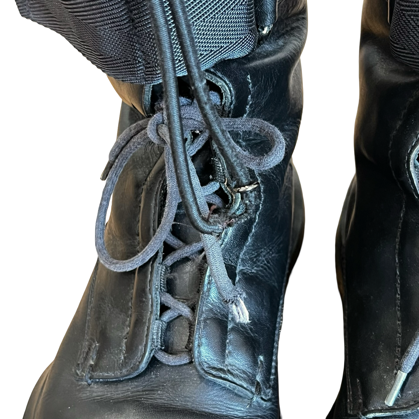 Prada Leather Strap/Cinch Boots SZ 8.5
