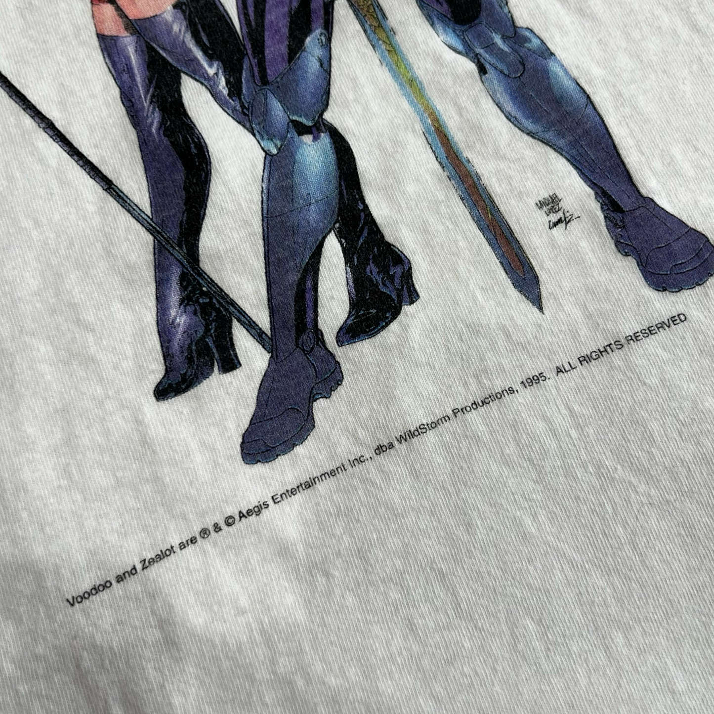 Vintage Voodoo & Zealot Skin Trade 1995 Comic Image T-Shirt SZ L