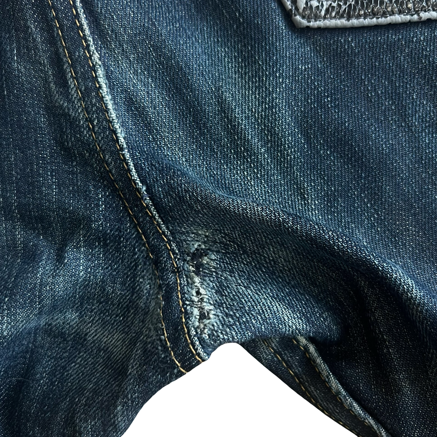Junya Watanabe Faux Snakeskin Pocket Jeans Sz Large