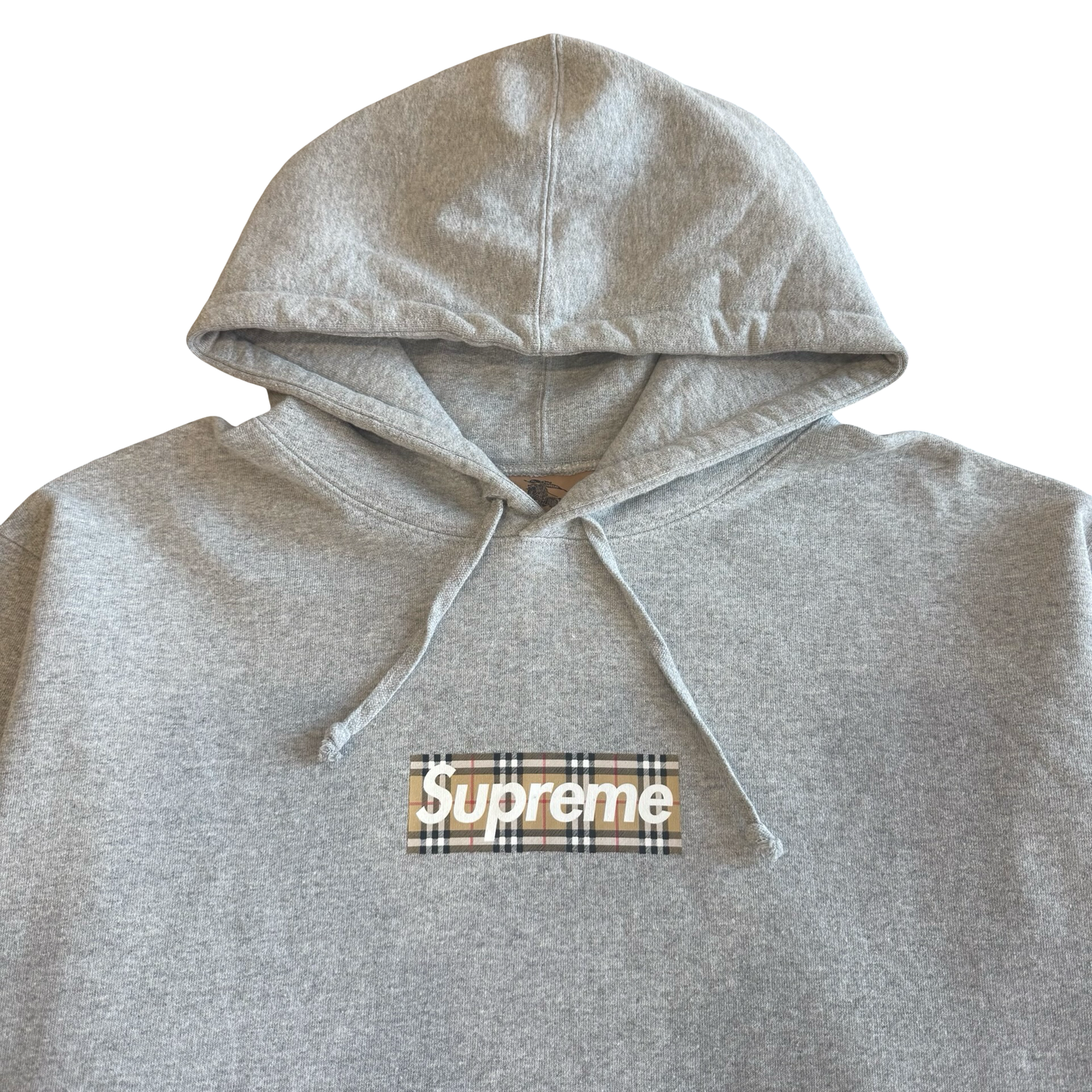Supreme x Burberry Box Logo Hoodie SZ L