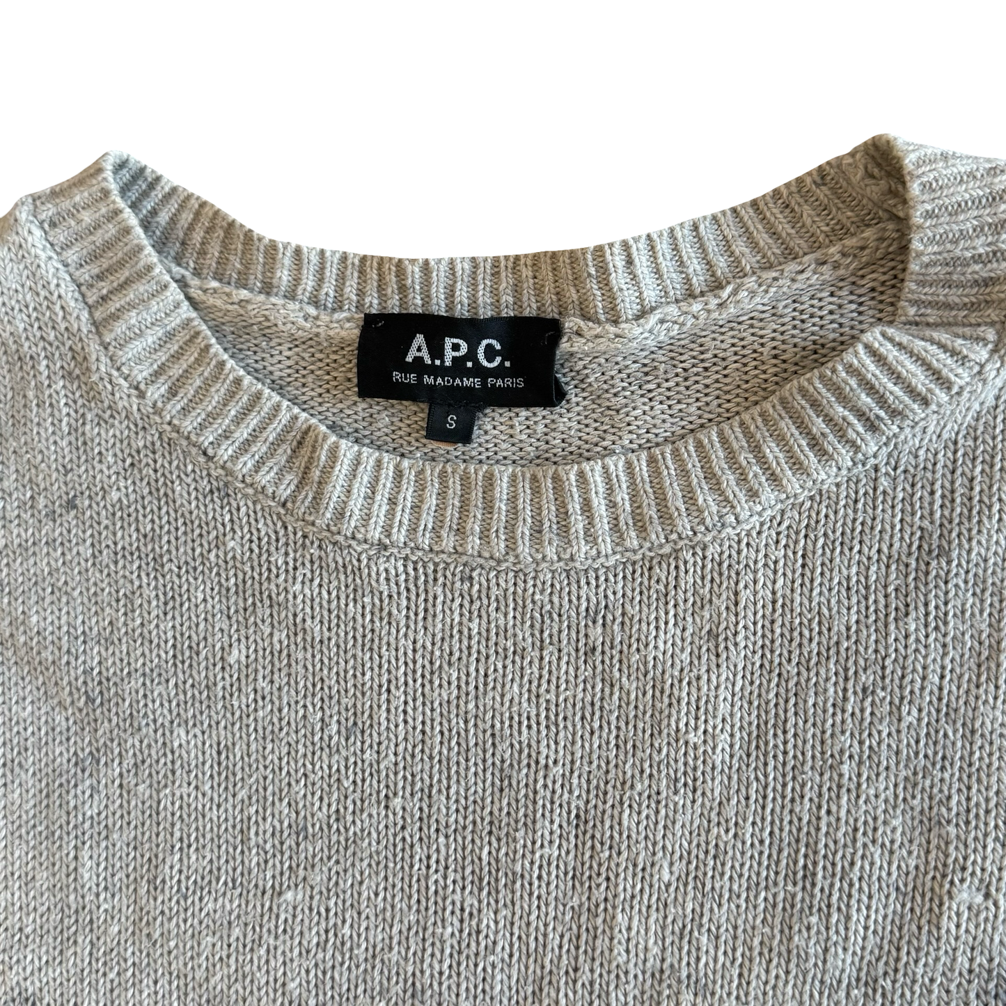 A.P.C. Linen Sweater SZ Small