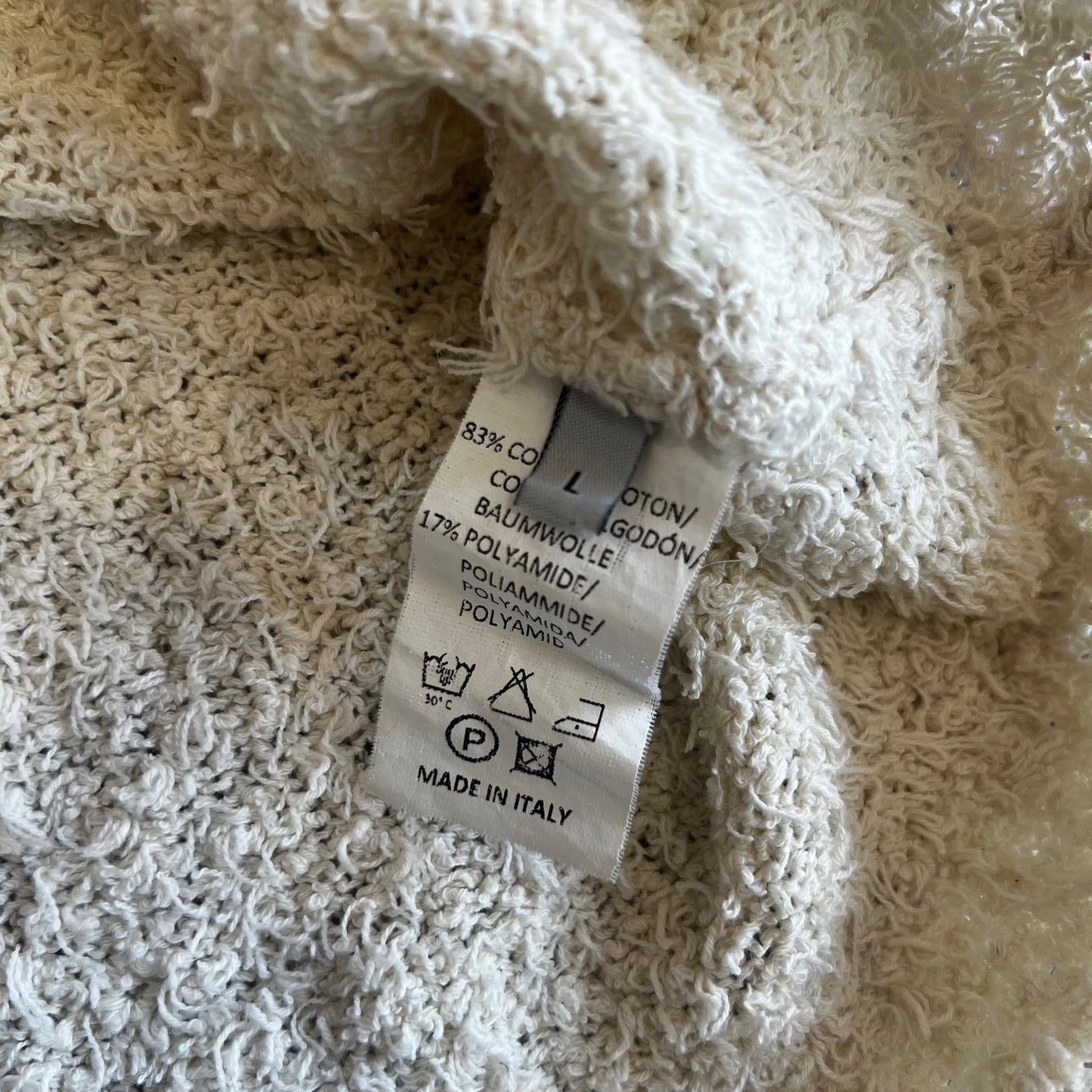 Kiko Kostadinov AW18 White Intarsia Sz Large