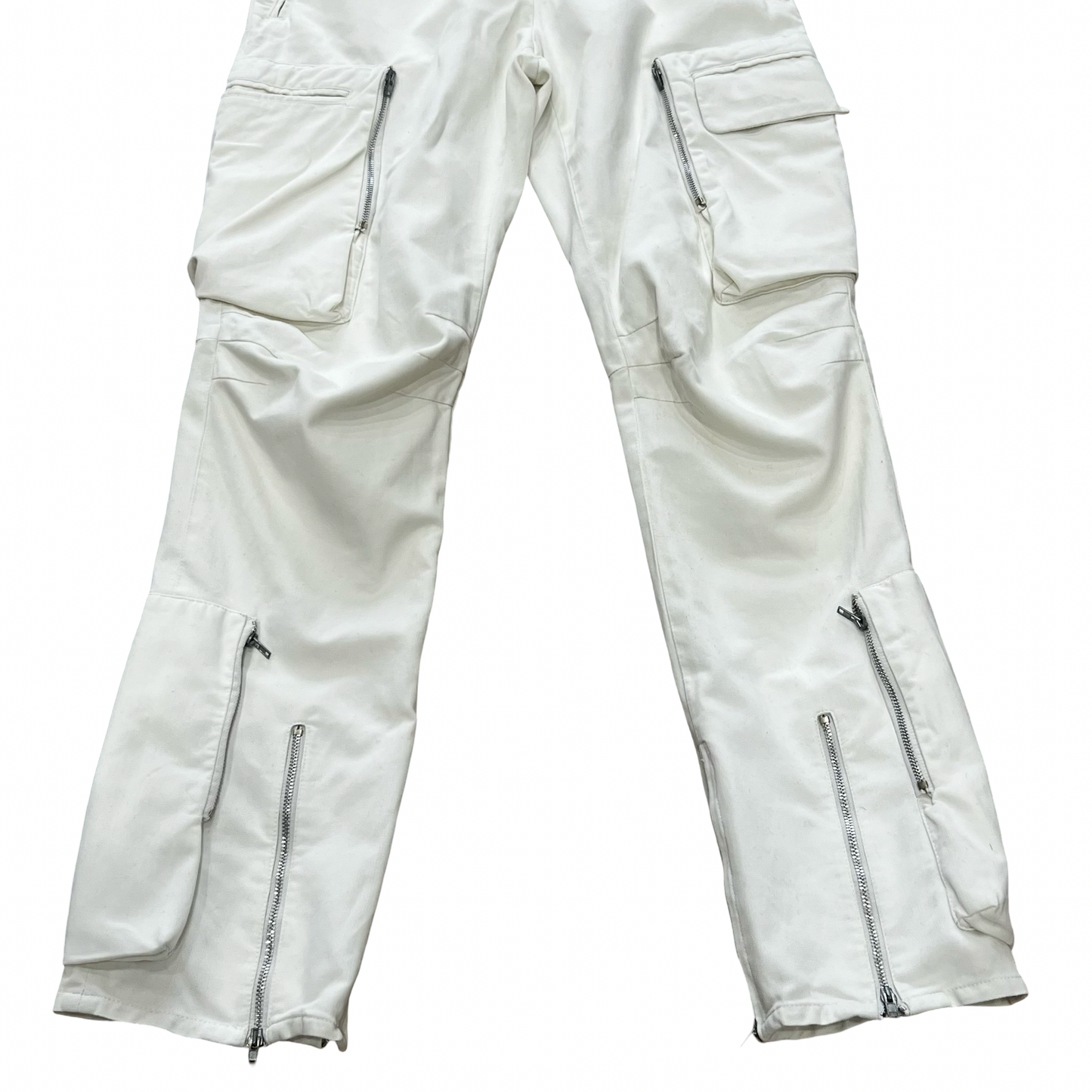 Helmut Lang White Cargo Flight Pants AW99-00 Sz 42/30
