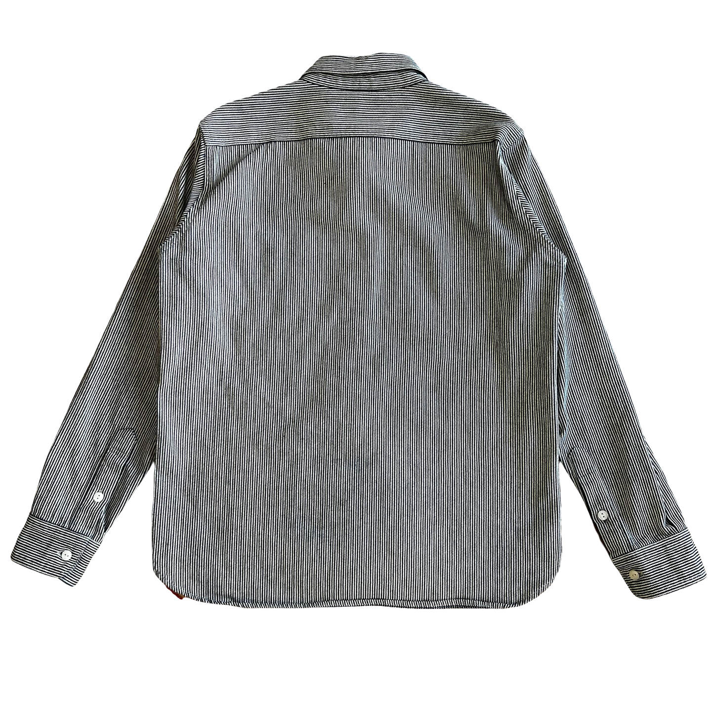 Iron Heart Hickory Stripe Work Shirt SZ Large