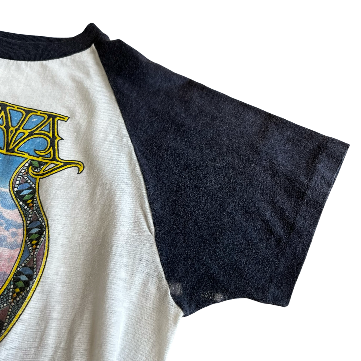 Vintage 70s Santana 1979 Raglan Short Sleeve T-Shirt SZ M