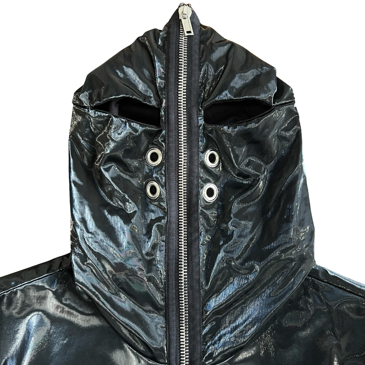 Rick Owens Polyurethane Gimp Hoodie SZ M