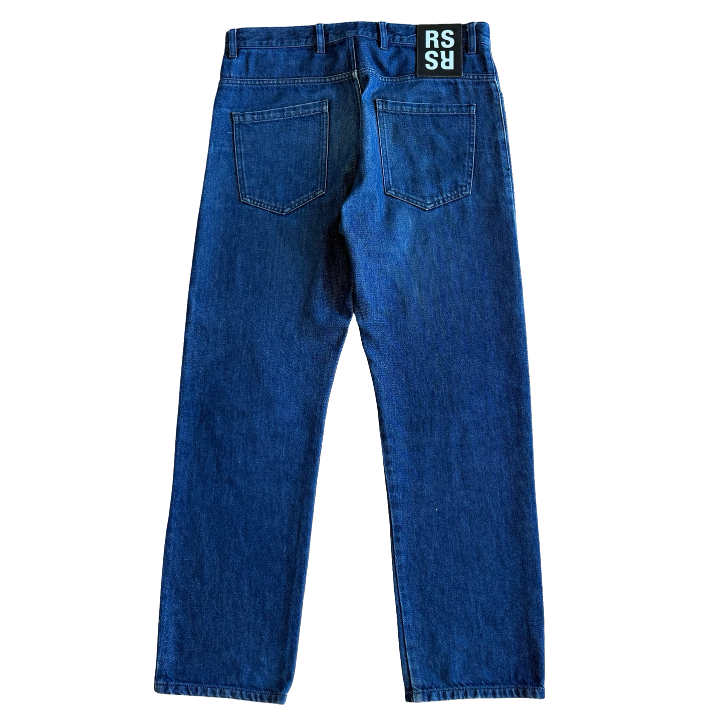 Raf Simons SS18 RS Patch Indigo Denim SZ 35