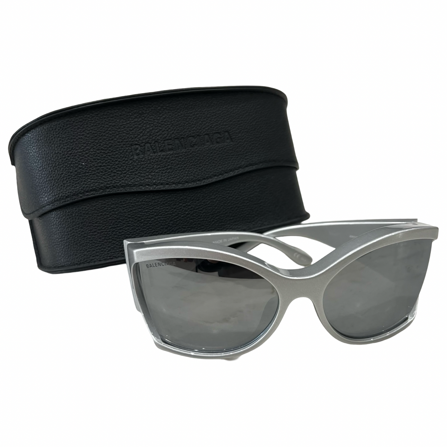 Balenciaga Silver Shield 'Void Butterfly' Sunglasses