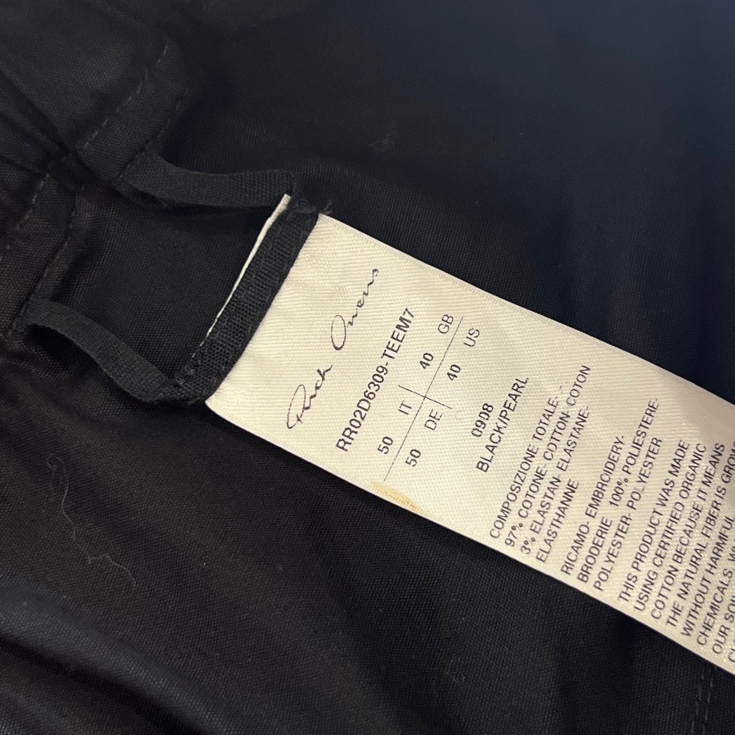 Rick Owens Porterville Wide Bela Pants SZ 50