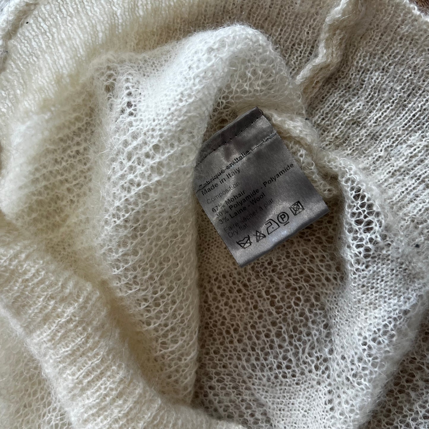 Dior Homme White ‘Navigate’ AW07 Sweater SZ Small