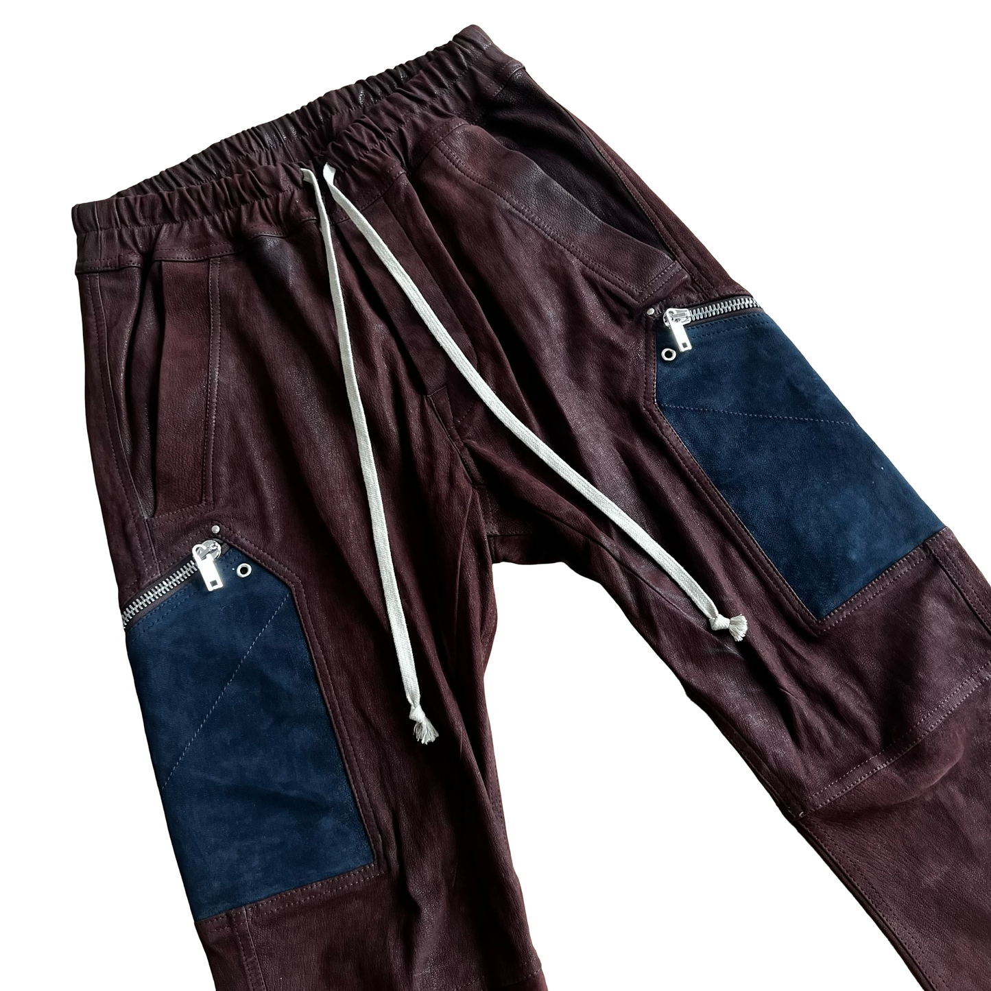 Rick Owens Women's Goat Leather Performa Cargo Jogger FW20 SZ 46