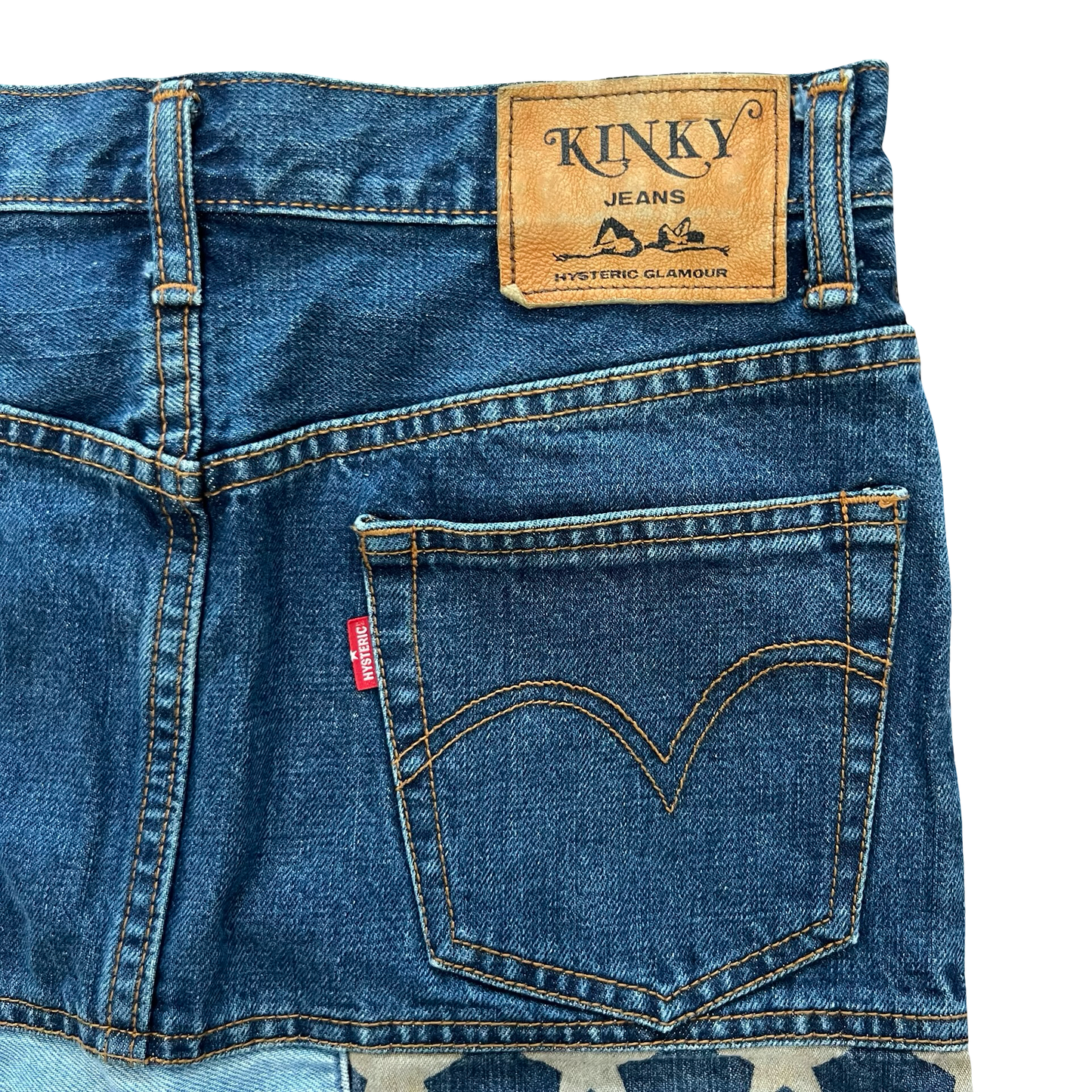 Hysteric Reconstructed Denim Skirt SZ S