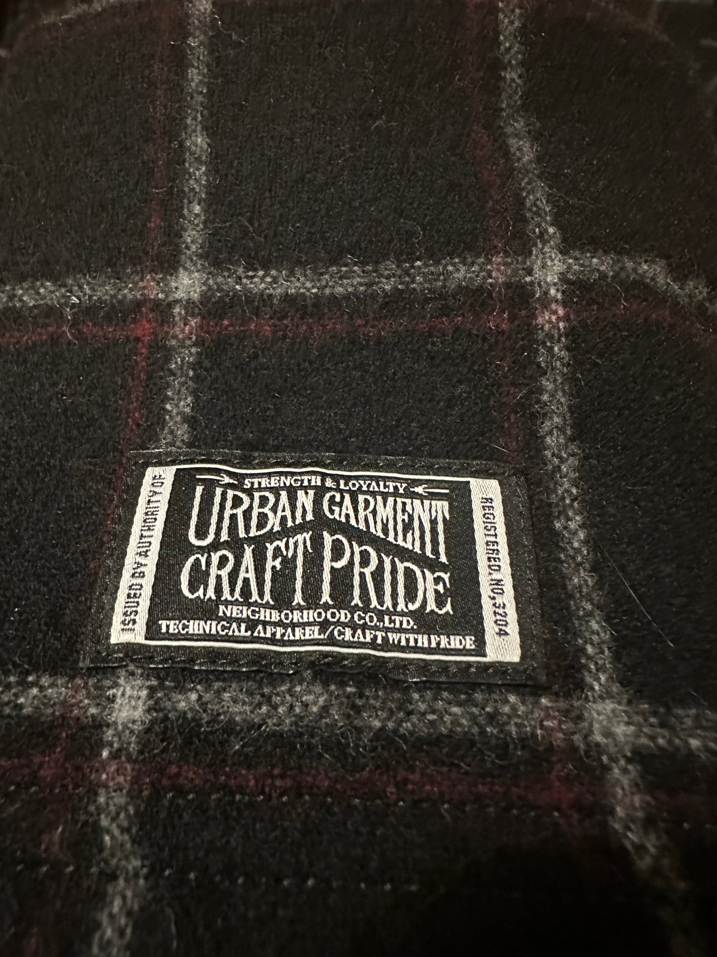 NBHD Japan Black Flannel Sz Large