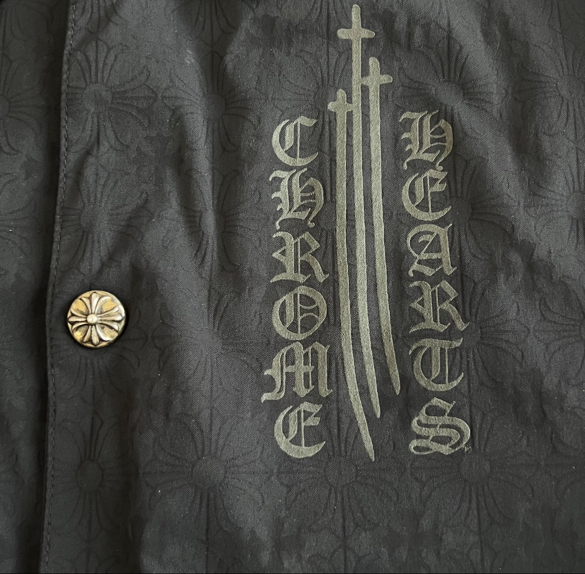 Chrome Hearts ‘Eye Chart’ Coaches Jacket SZ Small