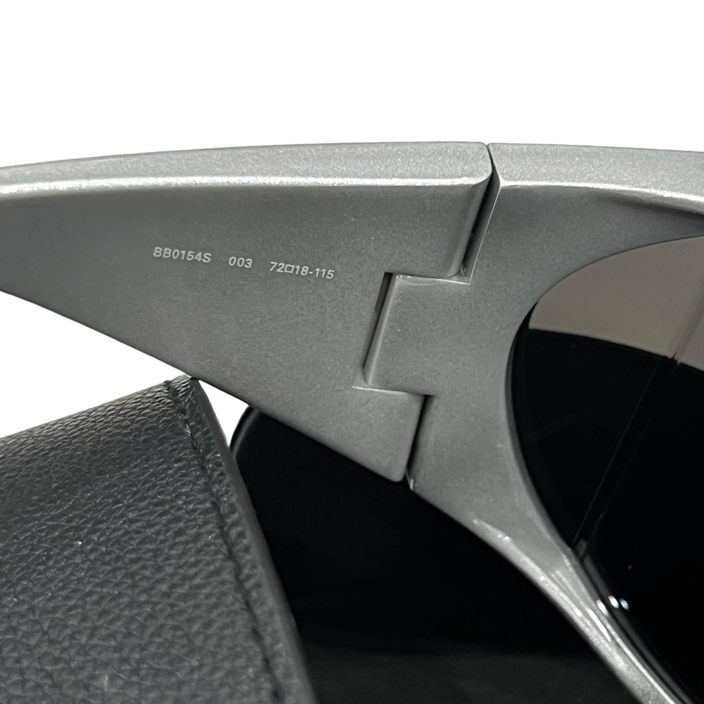 Balenciaga Silver Shield 'Void Butterfly' Sunglasses