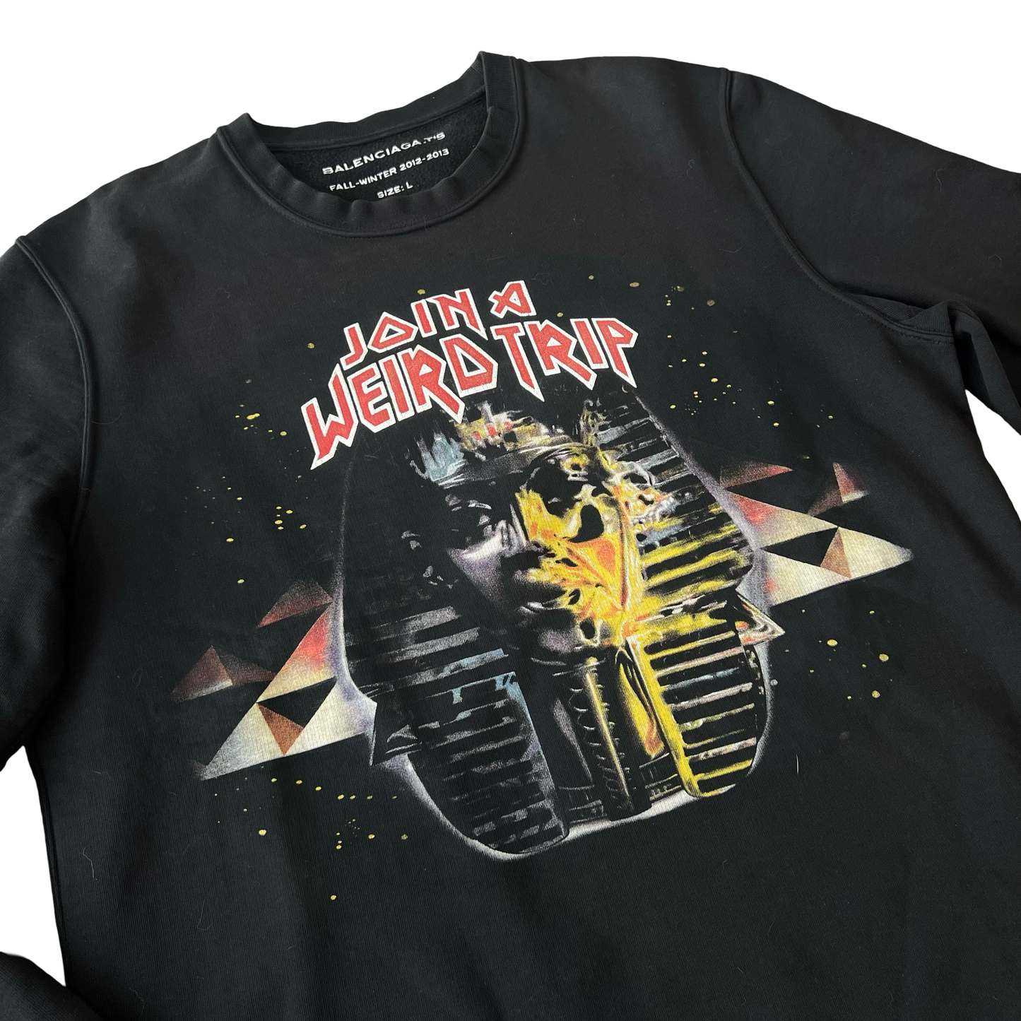 Balenciaga ‘Join A Weird Trip’ Crewneck AW12 Sz L