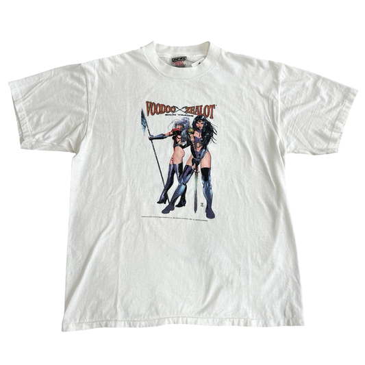Vintage Voodoo & Zealot Skin Trade 1995 Comic Image T-Shirt SZ L