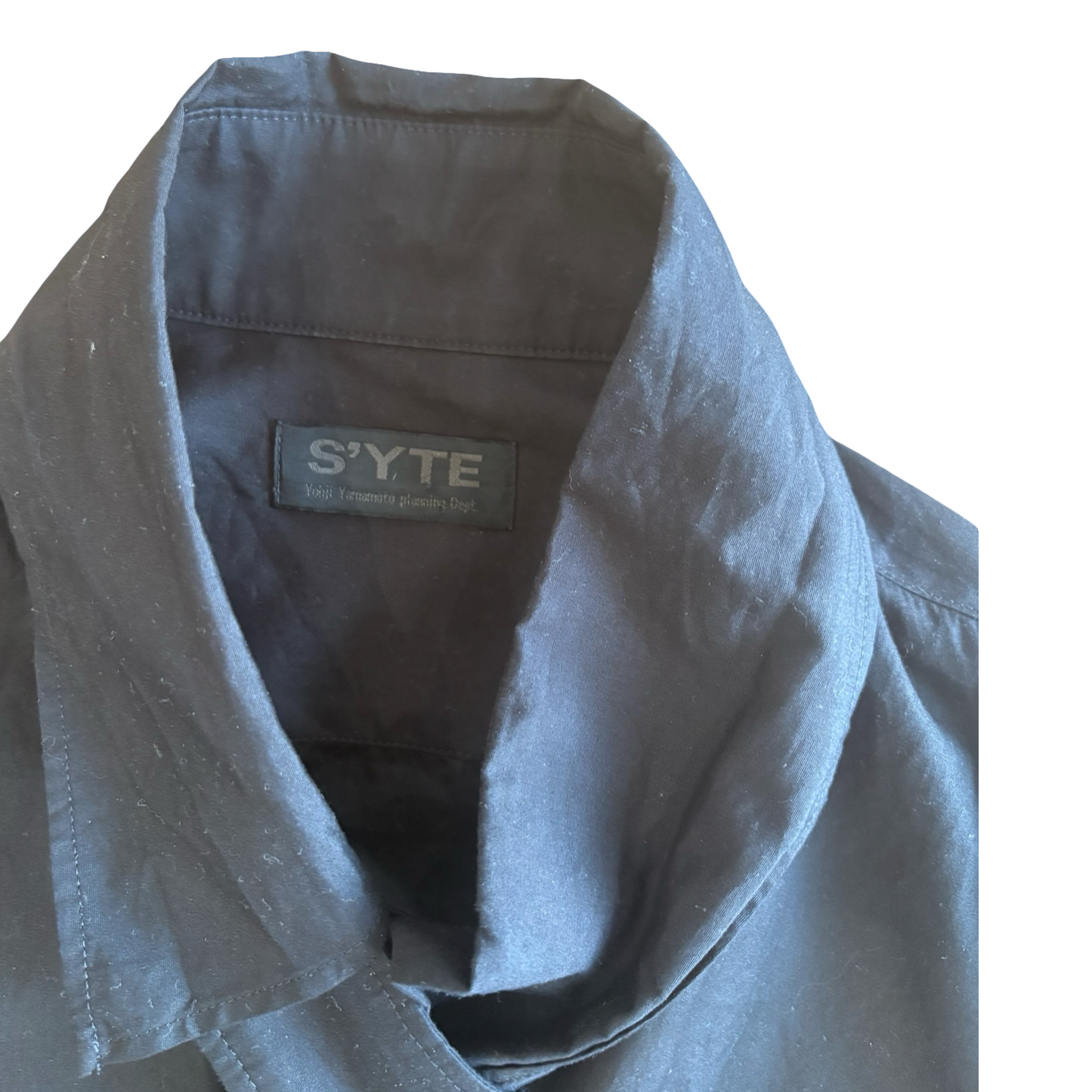 Yohji Yamamoto S’yte Built In Scarf Shirt size 3