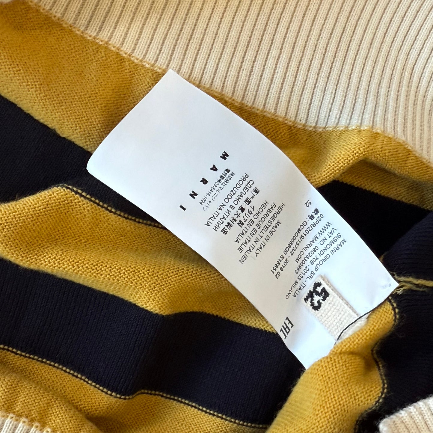 Marni Striped Knit Sweater SZ 54