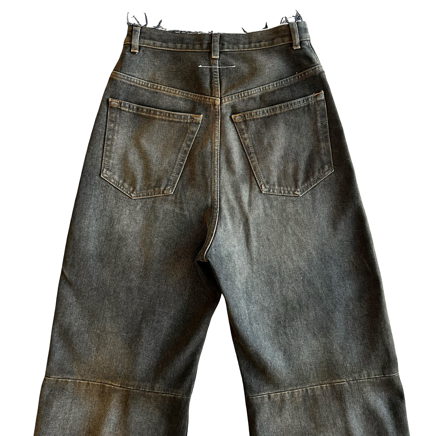 Margiela MM6 Distressed Wide Leg Denim SZ 26
