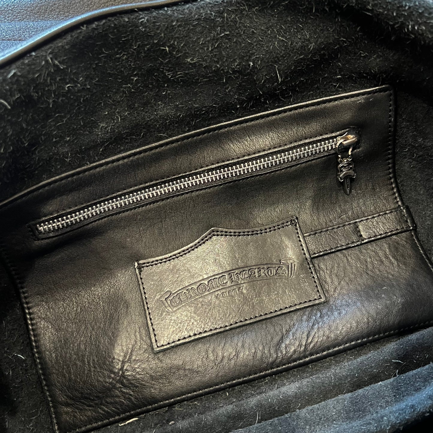 Chrome Hearts Gunslinger Leather Messenger Bag
