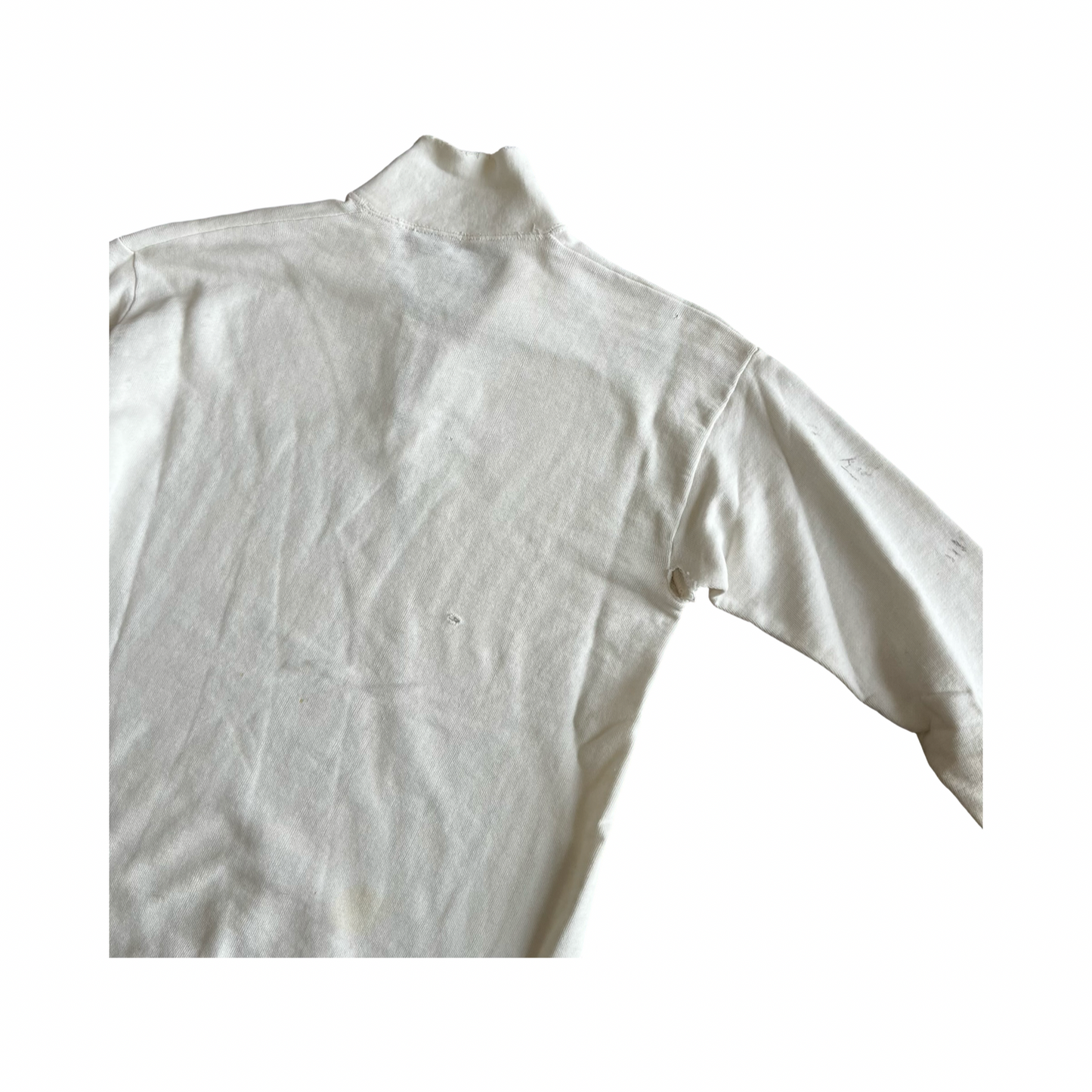 Vintage 1950s Brent Quarter Zip Collared Sweater SZ M