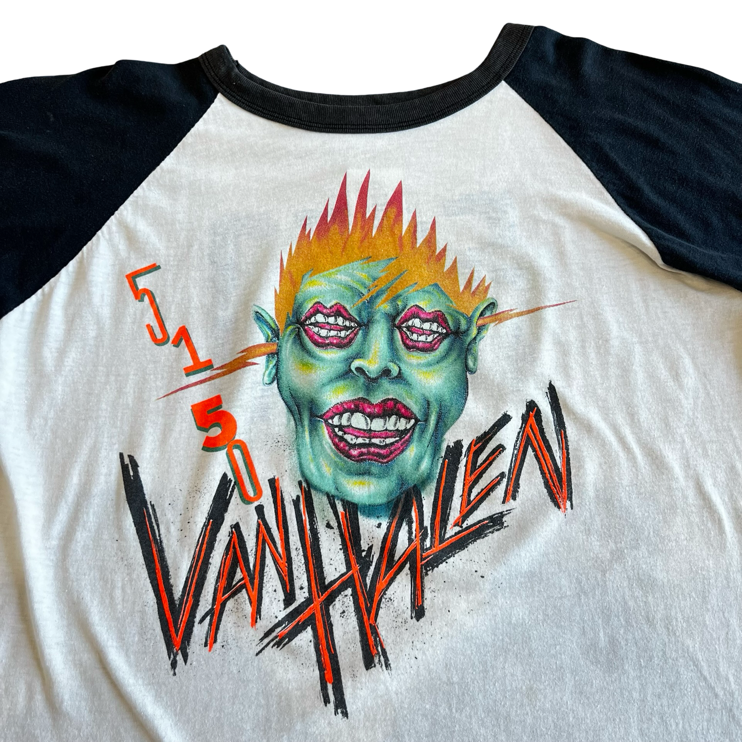 Vintage 80s Van Halen 5150 Raglan Shirt SZ L