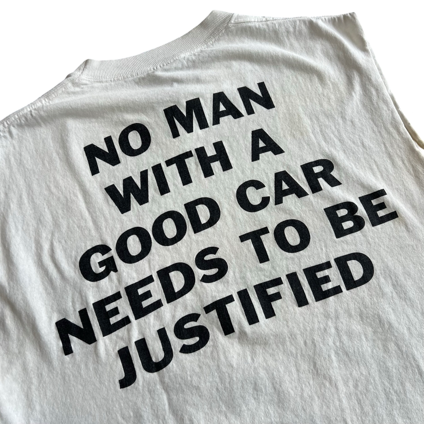 Vintage 90s Ministry Jesus Built My Hotrod Cut Off T-Shirt SZ L