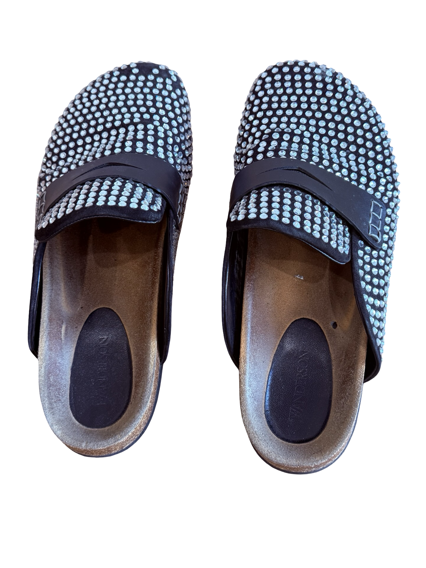 J.W. Anderson Crystal Leather Mules SZ 46