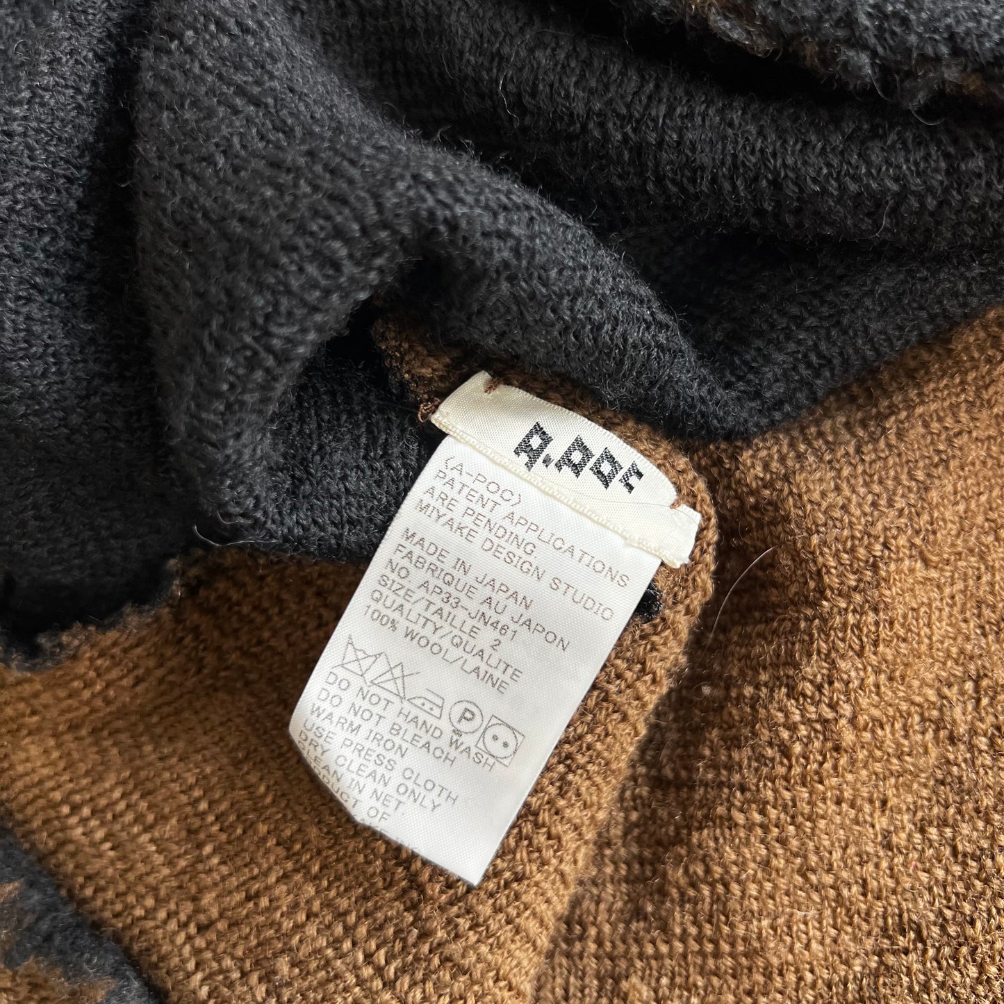 APOC by Issey miyake 2-Way Sweater SZ 2