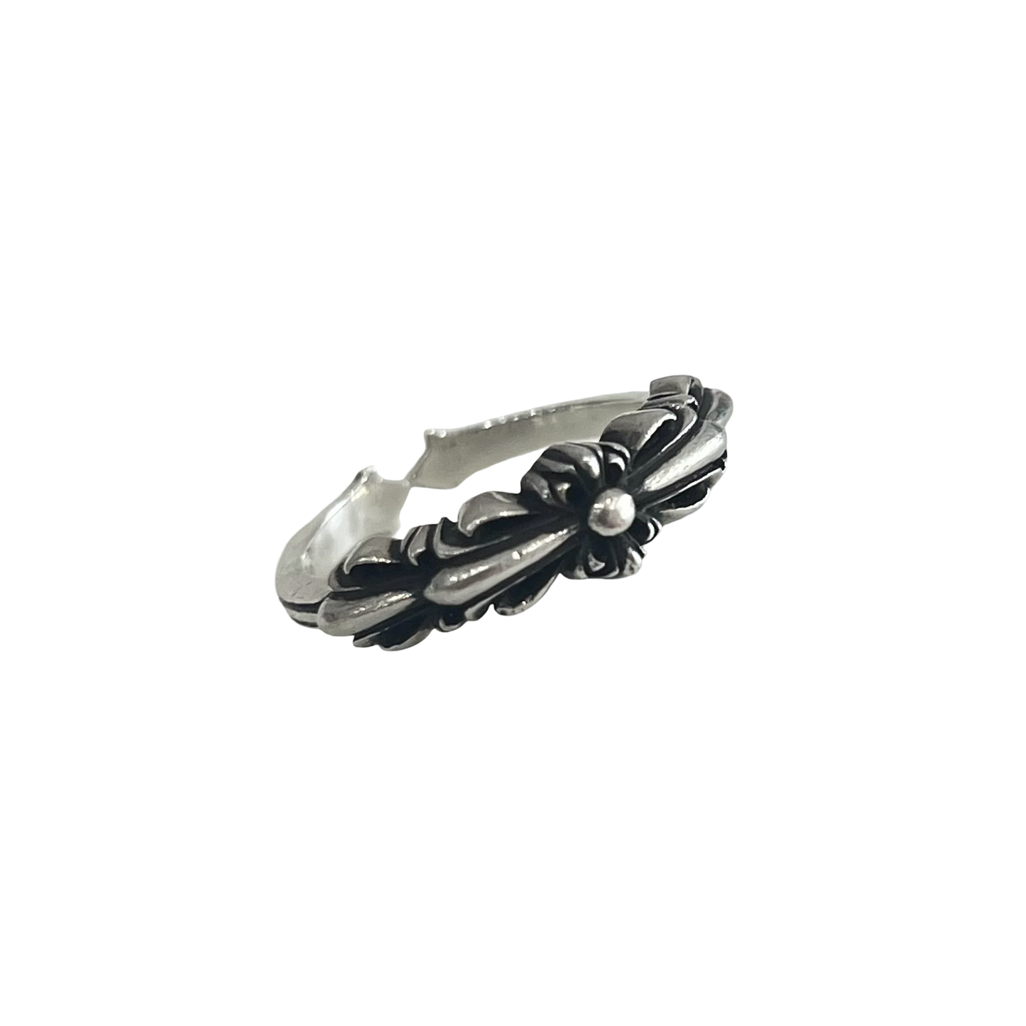 Chrome Hearts Baby Double Floral Ring SZ 7.5