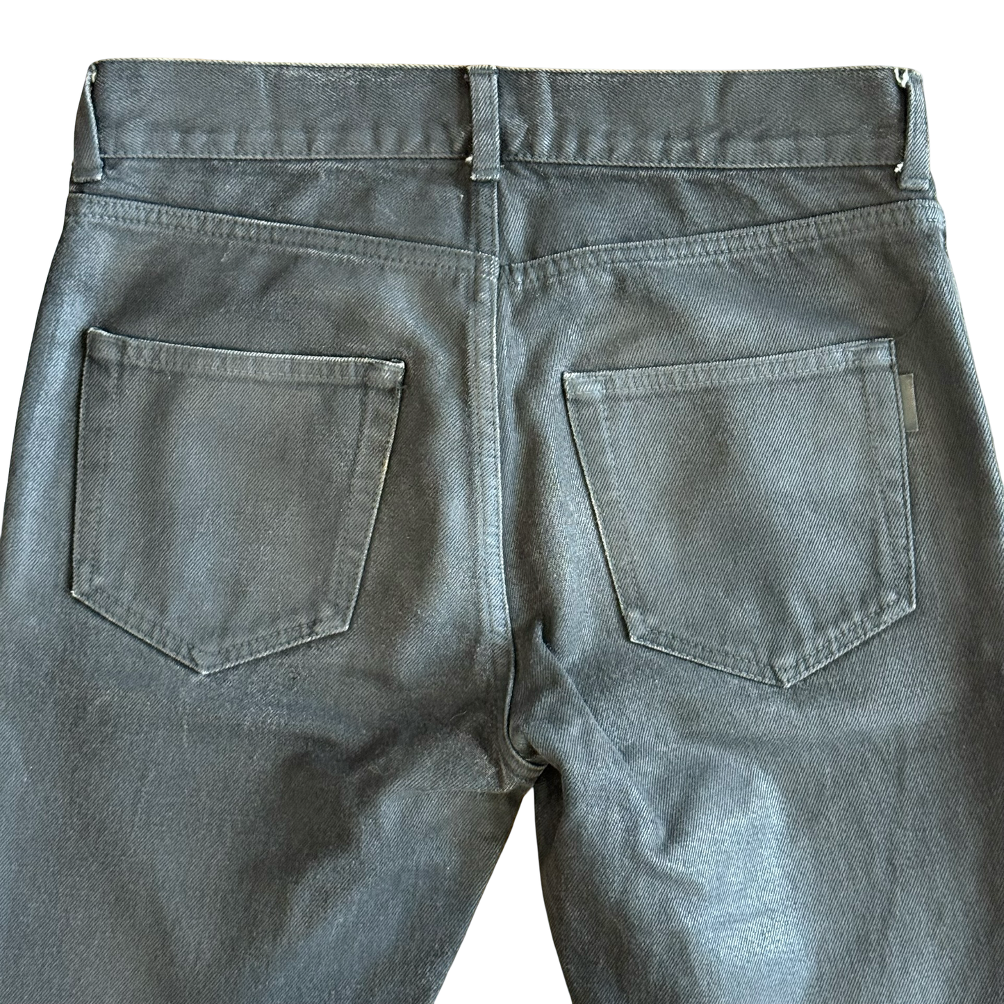 Saint Laurent Black Waxed D02 Denim SZ 28