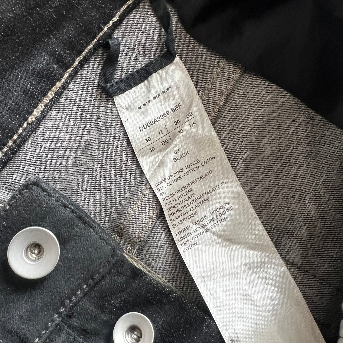 Rick Owens Foil Waxed Tyrone Bootcut Jeans SZ 30