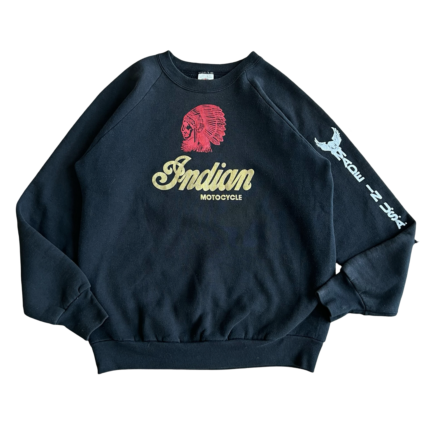 Vintage Indian Motorcycle Crewneck Sweatshirt SZ L