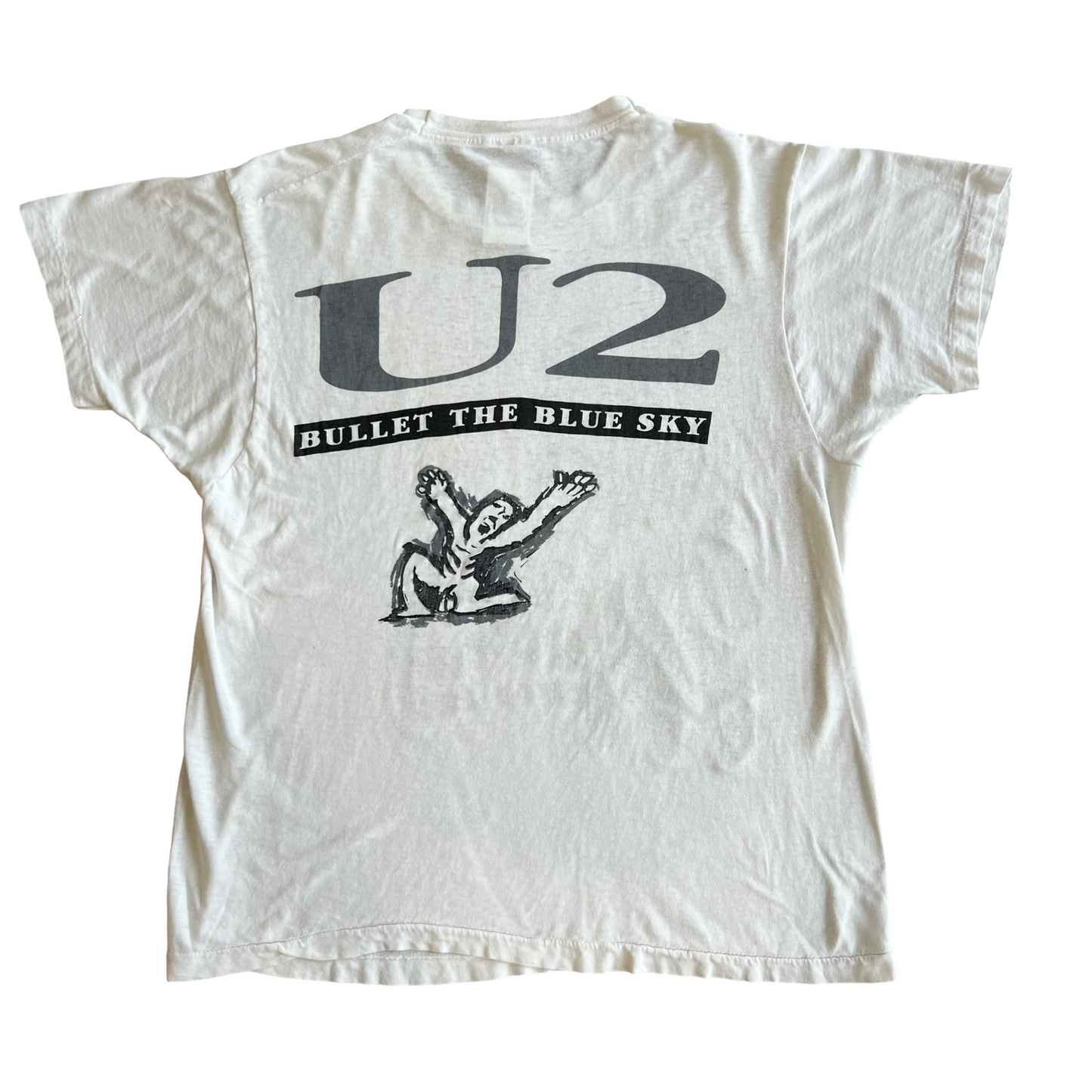 Vintage 80s U2 "Fighter Planes" T-Shirt SZ XL
