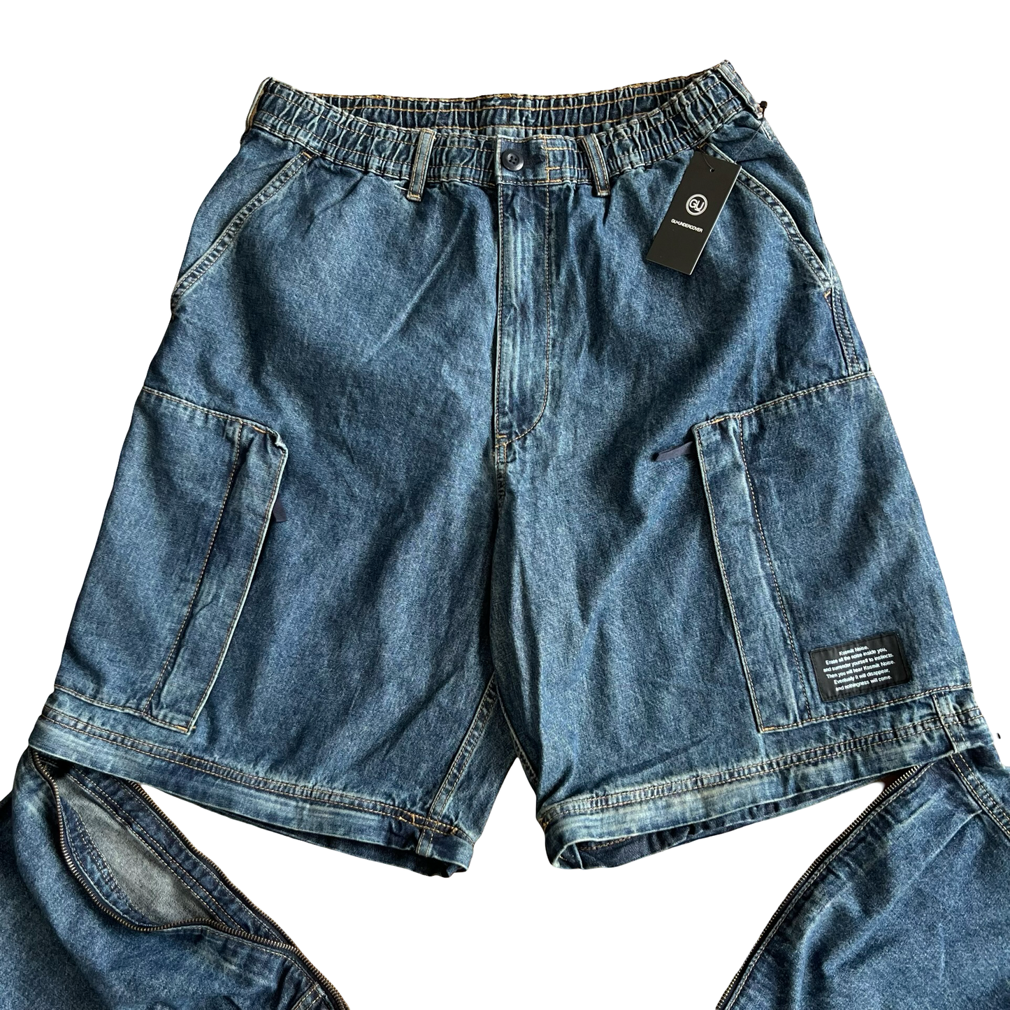 Undercover x GU Baggy Zip-Off Cargo denim SZ XL