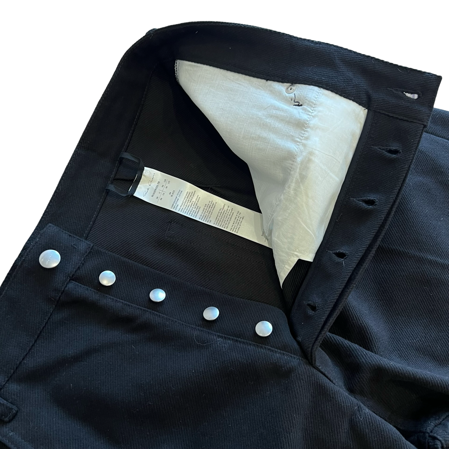 Rick Owens Triple Black Geth Jeans Sz 36