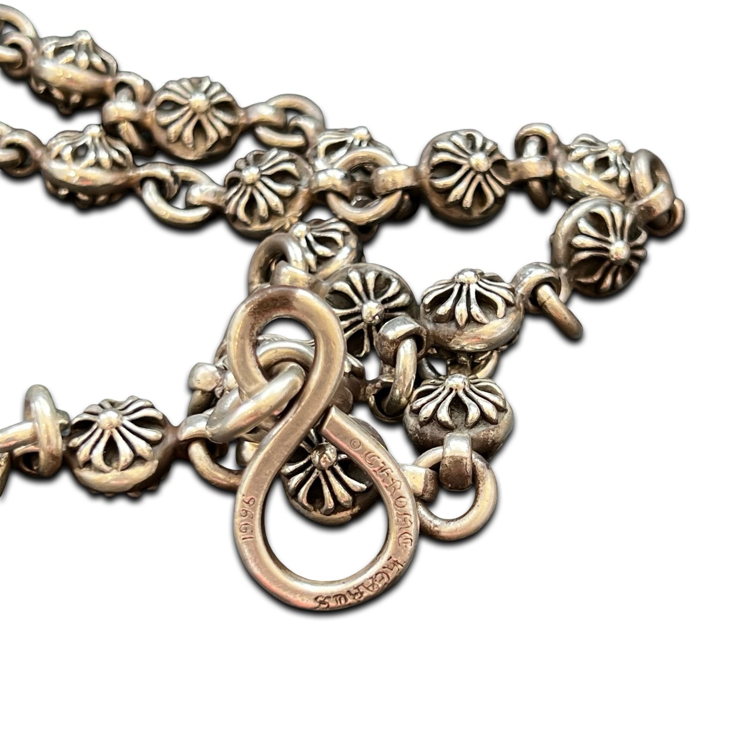 Chrome Hearts Plus Ball Fleur Pendant Wallet Chain