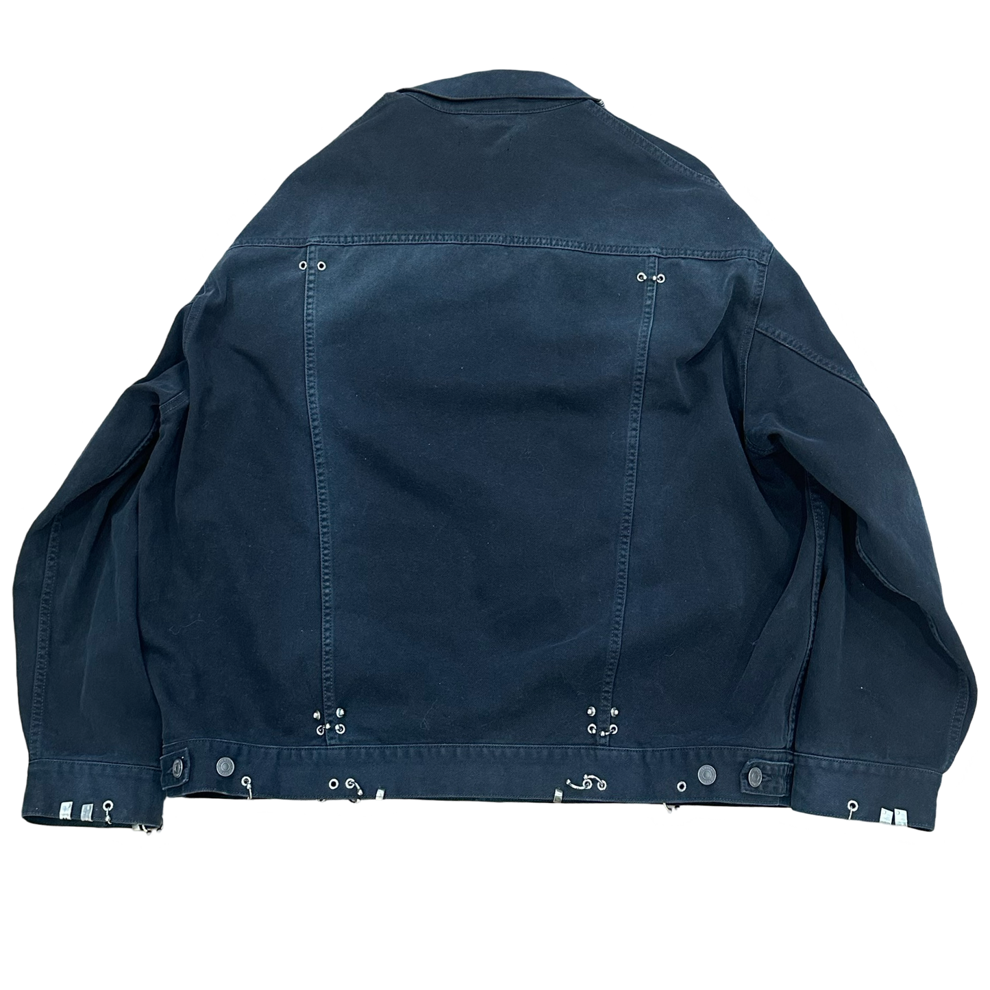 Balenciaga Jeans Pierced Denim Jacket SZ 3