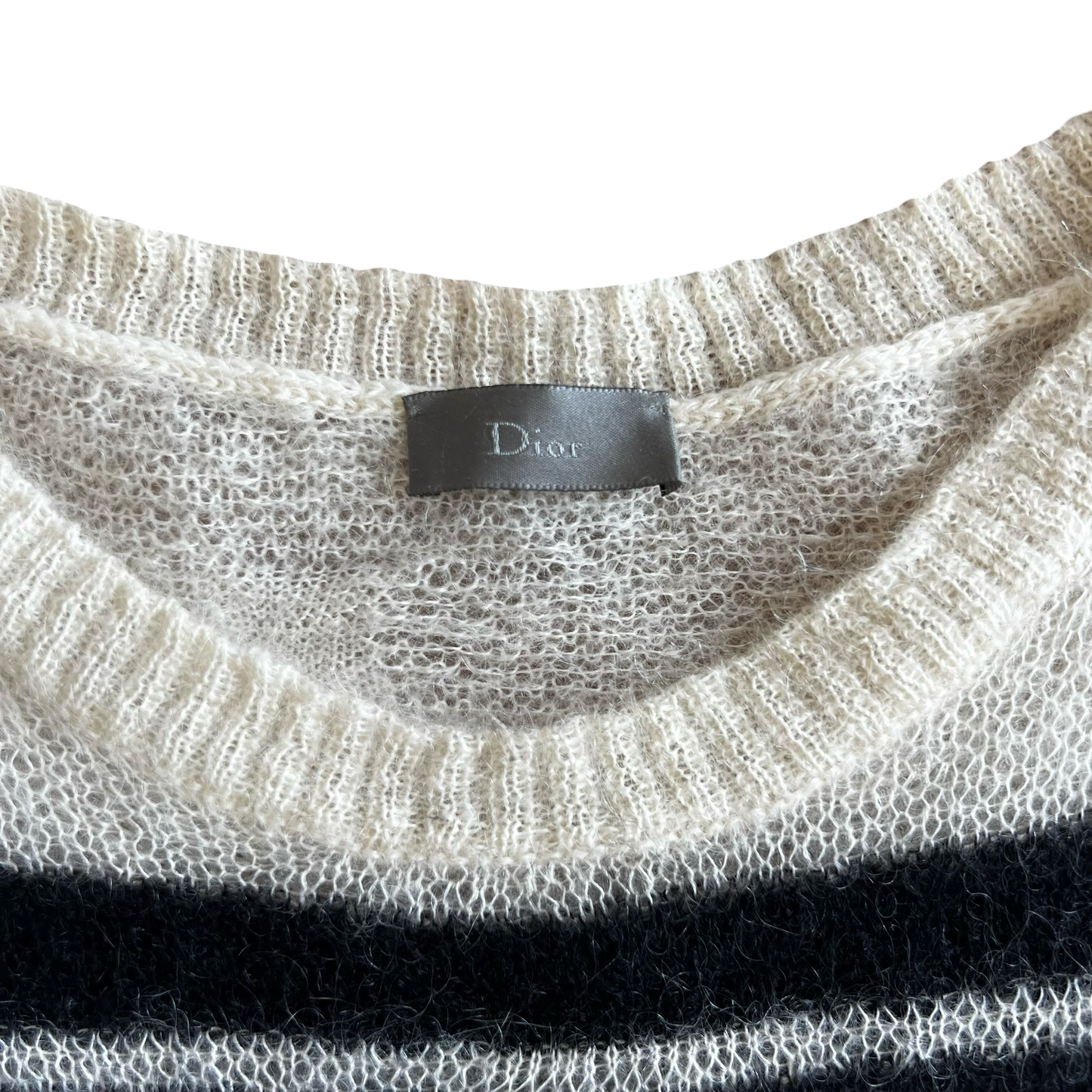Dior Homme White ‘Navigate’ AW07 Sweater SZ Small