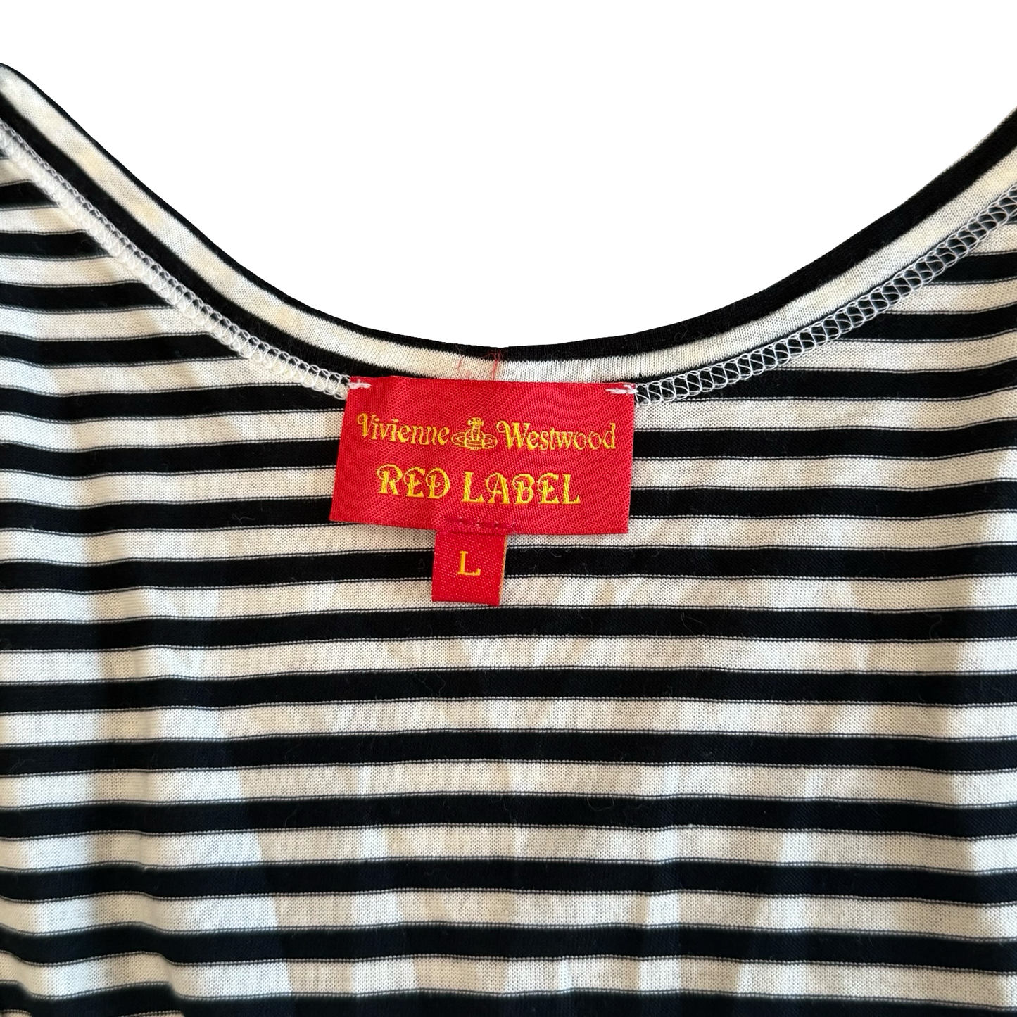 Vivienne Westwood Striped Heart Tank Top SZ L