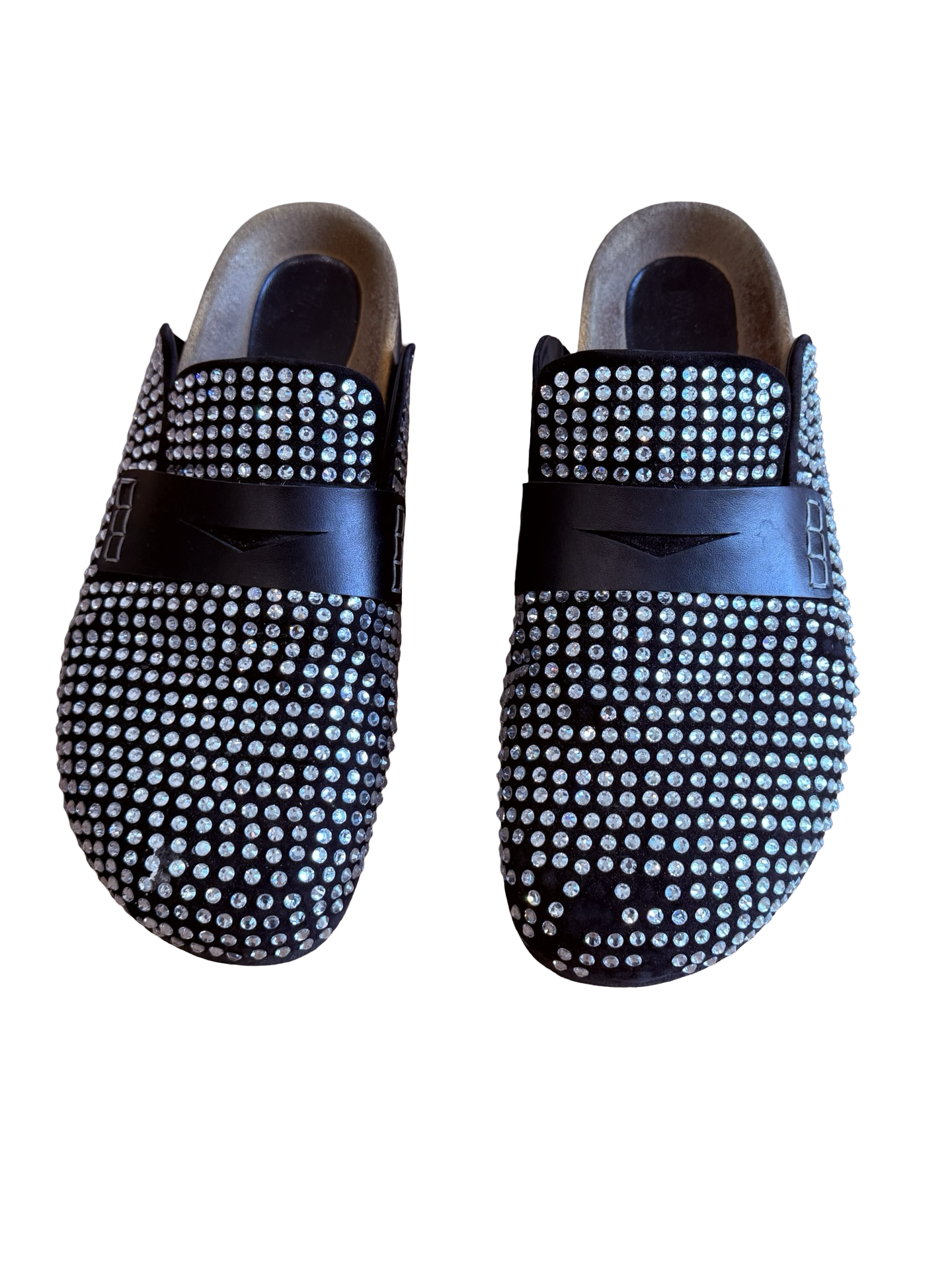J.W. Anderson Crystal Leather Mules SZ 46
