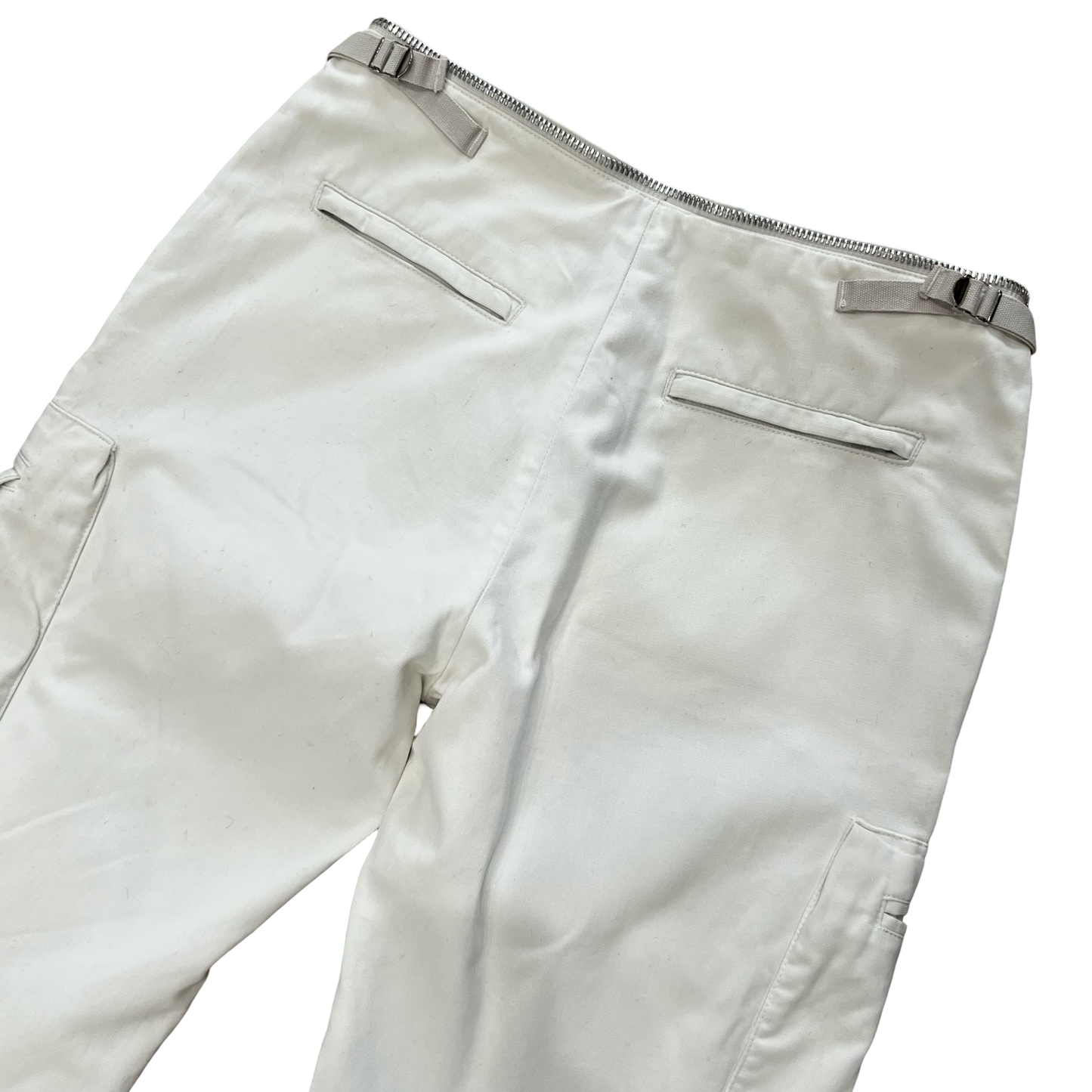 Helmut Lang White Cargo Flight Pants AW99-00 Sz 42/30