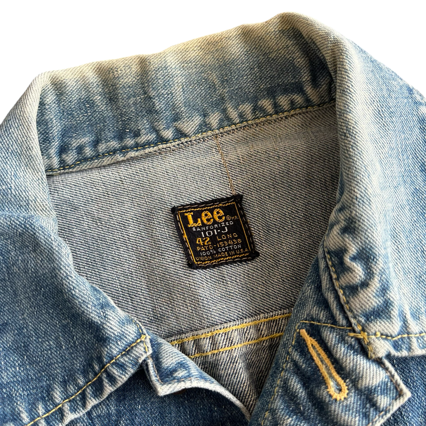 Vintage 1960s Lee Riders 101-J Jean Jacket SZ 42 Long