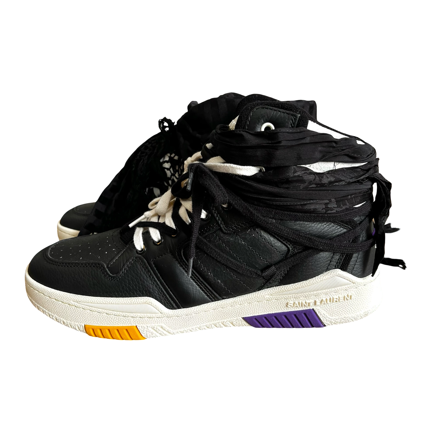 Saint Laurent Scarf Detail Sneakers Sz 45