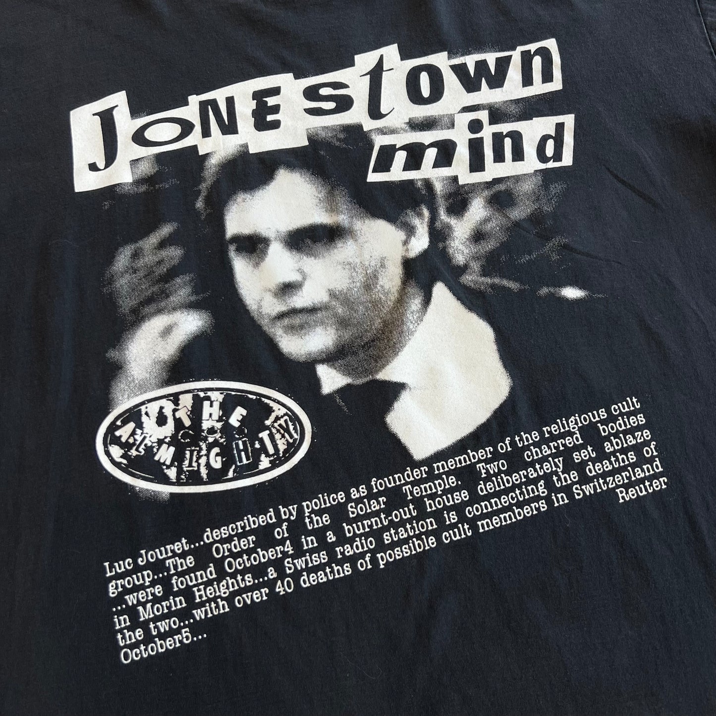 Vintage ALMIGHTY Jonestown Mind Band T-Shirt SZ XL