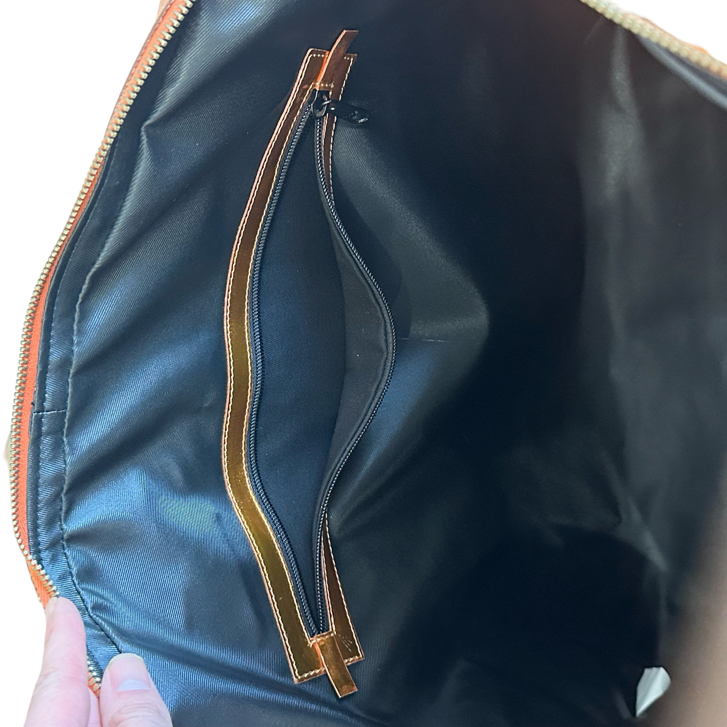 Raf Simon SS09 Orange Metallic Leather Bag