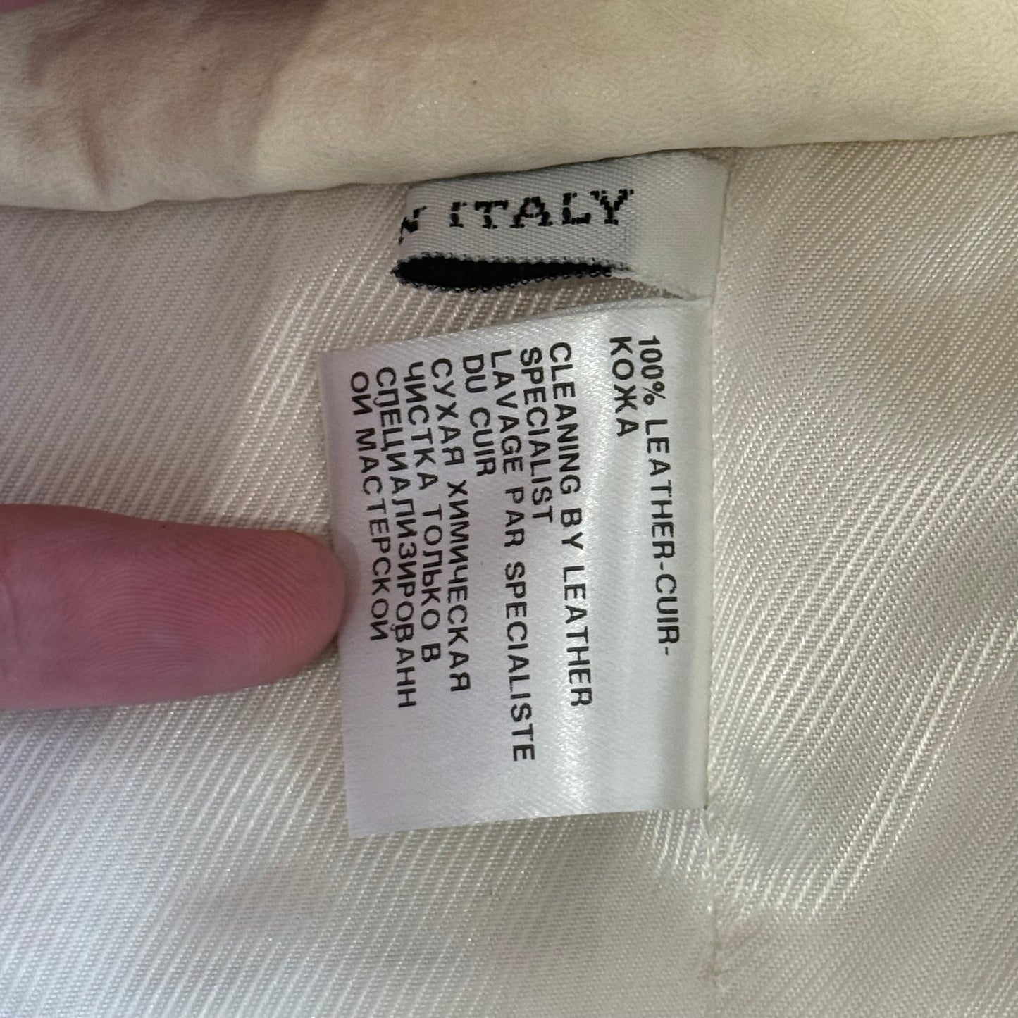 Ann Demeulemeester Cropped Leather Blazer SZ 40